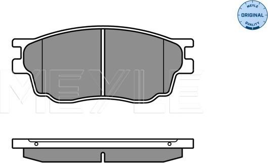 Meyle 025 242 4616/W - Kit pastiglie freno, Freno a disco autozon.pro