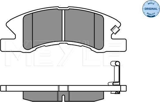 Meyle 025 242 2914/W - Kit pastiglie freno, Freno a disco autozon.pro