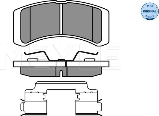 Meyle 025 242 2914/W - Kit pastiglie freno, Freno a disco autozon.pro