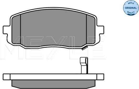 Meyle 025 242 7516/W - Kit pastiglie freno, Freno a disco autozon.pro