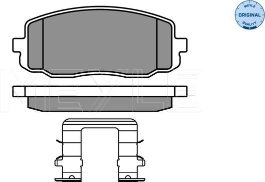 Meyle 025 242 7516/W - Kit pastiglie freno, Freno a disco autozon.pro