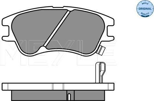 Meyle 025 242 7713/W - Kit pastiglie freno, Freno a disco autozon.pro