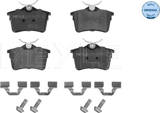 Meyle 025 247 6516/W - Kit pastiglie freno, Freno a disco autozon.pro