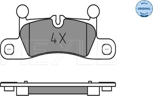 Meyle 025 247 2116 - Kit pastiglie freno, Freno a disco autozon.pro