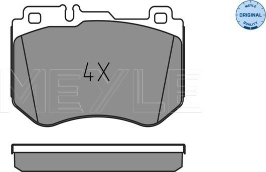 Meyle 025 259 9719 - Kit pastiglie freno, Freno a disco autozon.pro