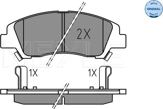 Meyle 025 259 7617 - Kit pastiglie freno, Freno a disco autozon.pro