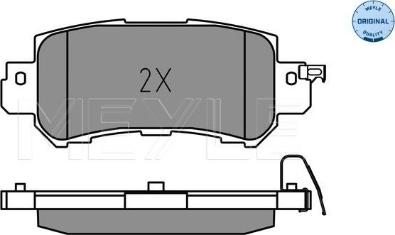 Meyle 025 255 4014 - Kit pastiglie freno, Freno a disco autozon.pro