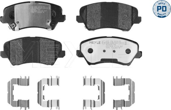 Meyle 025 256 9218/PD - Kit pastiglie freno, Freno a disco autozon.pro