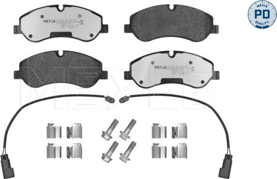 Meyle 025 256 0217/PD - Kit pastiglie freno, Freno a disco autozon.pro