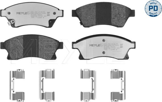 Meyle 025 250 3118/PD - Kit pastiglie freno, Freno a disco autozon.pro