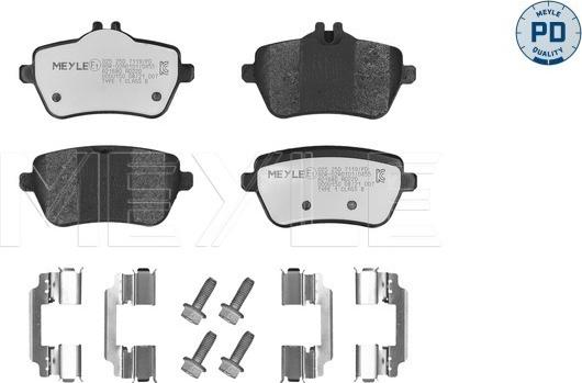 Meyle 025 250 7119/PD - Kit pastiglie freno, Freno a disco autozon.pro