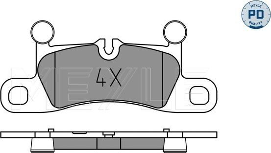 Meyle 025 251 4316/PD - Kit pastiglie freno, Freno a disco autozon.pro