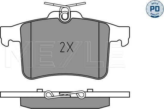 Meyle 025 251 1416/PD - Kit pastiglie freno, Freno a disco autozon.pro