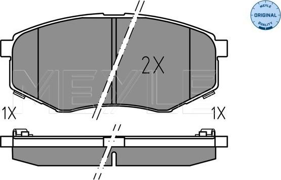 Meyle 025 251 8718 - Kit pastiglie freno, Freno a disco autozon.pro