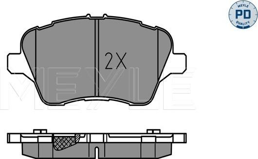 Meyle 025 251 3417/PD - Kit pastiglie freno, Freno a disco autozon.pro