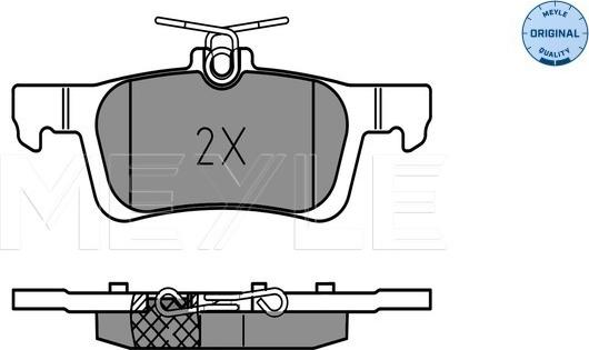 Meyle 025 258 4116 - Kit pastiglie freno, Freno a disco autozon.pro
