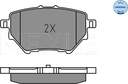 Meyle 025 258 3917 - Kit pastiglie freno, Freno a disco autozon.pro