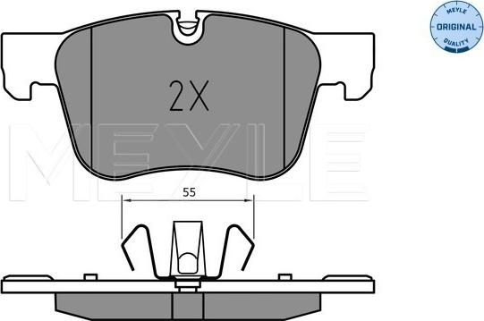 Meyle 025 258 3417 - Kit pastiglie freno, Freno a disco autozon.pro