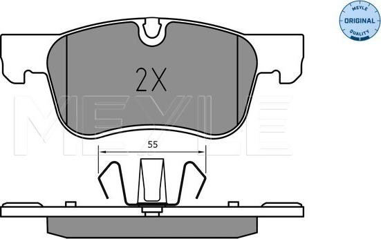 Meyle 025 258 3617 - Kit pastiglie freno, Freno a disco autozon.pro