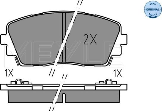 Meyle 025 253 6516 - Kit pastiglie freno, Freno a disco autozon.pro