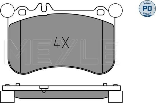 Meyle 025 252 1917/PD - Kit pastiglie freno, Freno a disco autozon.pro