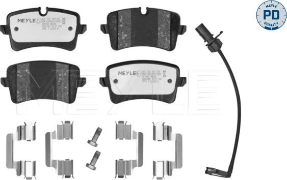 Meyle 025 252 1417/PD - Kit pastiglie freno, Freno a disco autozon.pro