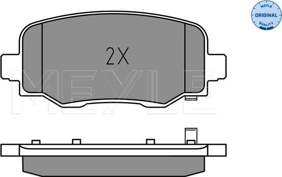 Meyle 025 257 3418 - Kit pastiglie freno, Freno a disco autozon.pro