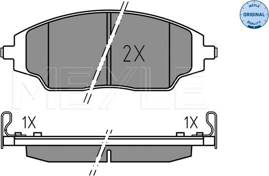 Meyle 025 257 2218 - Kit pastiglie freno, Freno a disco autozon.pro