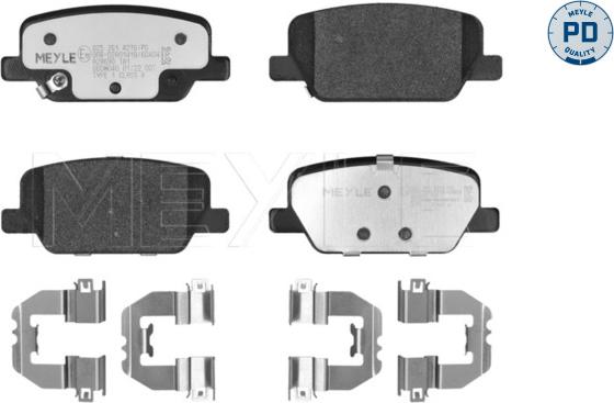 Meyle 025 261 4216/PD - Kit pastiglie freno, Freno a disco autozon.pro