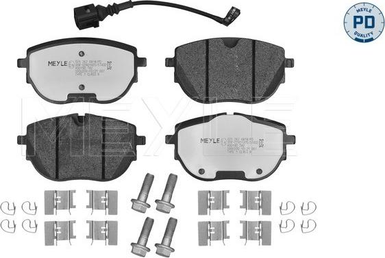 Meyle 025 262 6818/PD - Kit pastiglie freno, Freno a disco autozon.pro