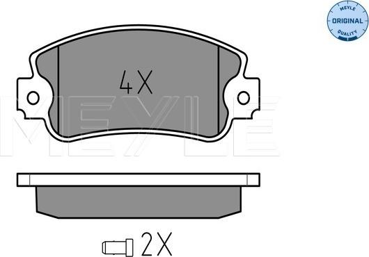 Meyle 025 209 5018/W - Kit pastiglie freno, Freno a disco autozon.pro