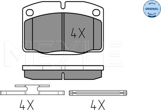 Meyle 025 209 3915 - Kit pastiglie freno, Freno a disco autozon.pro