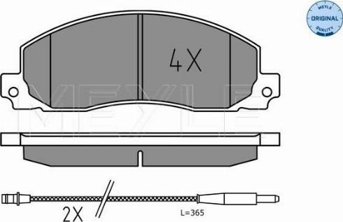 Meyle 025 209 2619 - Kit pastiglie freno, Freno a disco autozon.pro