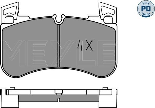 Meyle 025 205 8117/PD - Kit pastiglie freno, Freno a disco autozon.pro