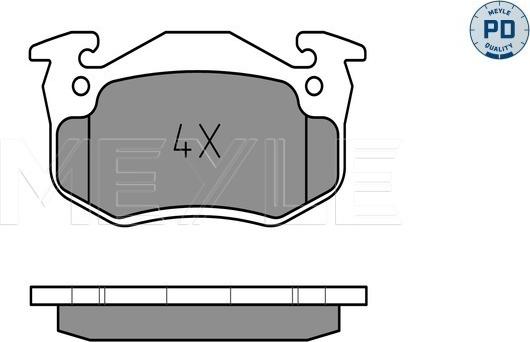 Meyle 025 206 3415/PD - Kit pastiglie freno, Freno a disco autozon.pro