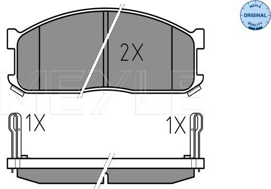 Meyle 025 200 0215/W - Kit pastiglie freno, Freno a disco autozon.pro