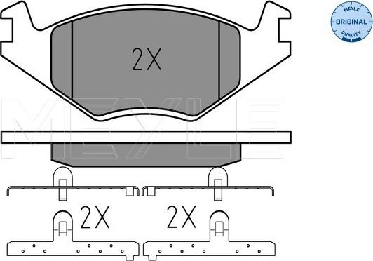 Meyle 025 208 8719 - Kit pastiglie freno, Freno a disco autozon.pro