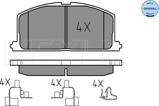 Meyle 025 208 7015 - Kit pastiglie freno, Freno a disco autozon.pro