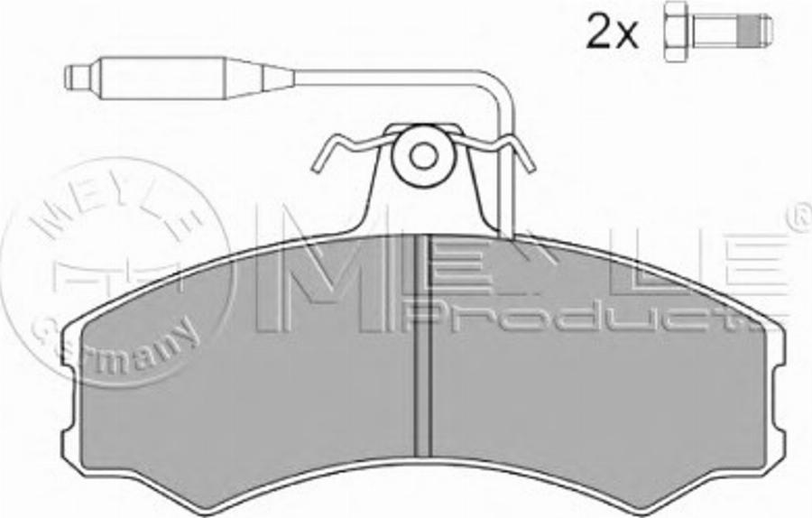 Meyle 0252074119W - Kit pastiglie freno, Freno a disco autozon.pro