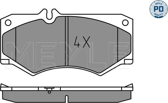 Meyle 025 207 8418/PD - Kit pastiglie freno, Freno a disco autozon.pro