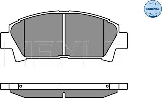 Meyle 025 219 6115/W - Kit pastiglie freno, Freno a disco autozon.pro