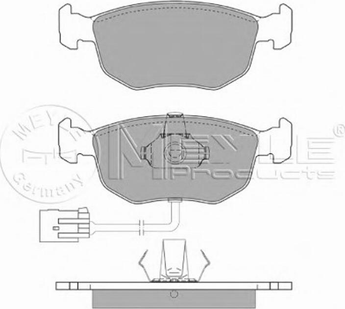 Meyle 0252191019W - Kit pastiglie freno, Freno a disco autozon.pro