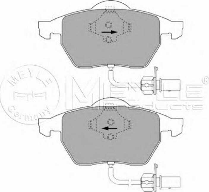 Meyle 025 219 3819/W - Kit pastiglie freno, Freno a disco autozon.pro