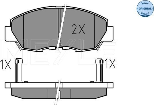 Meyle 025 214 9918/W - Kit pastiglie freno, Freno a disco autozon.pro