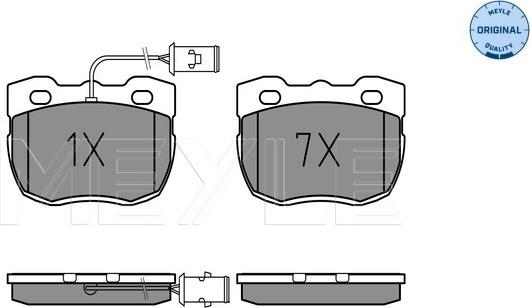 Meyle 025 214 5918/W - Kit pastiglie freno, Freno a disco autozon.pro