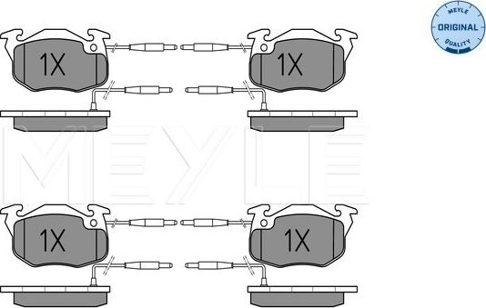 Meyle 025 214 1418/W - Kit pastiglie freno, Freno a disco autozon.pro