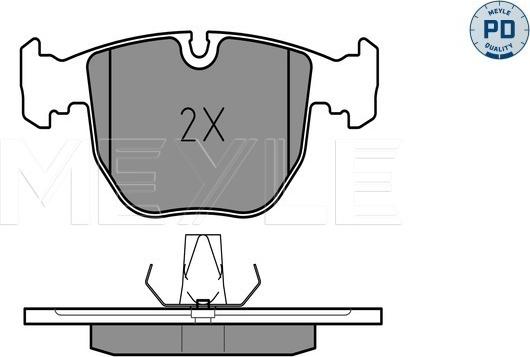 Meyle 025 214 8619/PD - Kit pastiglie freno, Freno a disco autozon.pro