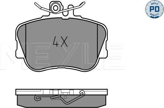 Meyle 025 214 3920/PD - Kit pastiglie freno, Freno a disco autozon.pro