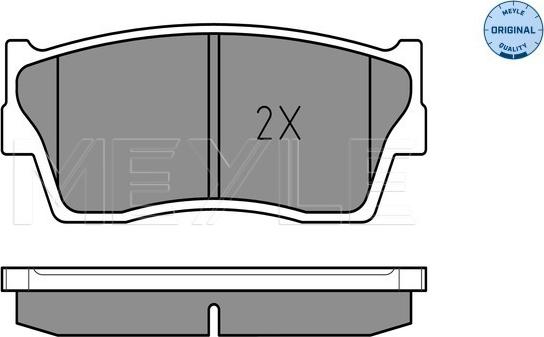 Meyle 025 215 0014/W - Kit pastiglie freno, Freno a disco autozon.pro