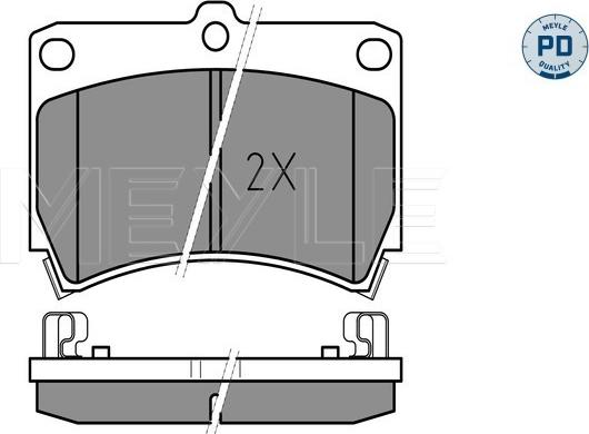 Meyle 025 216 5415/PD - Kit pastiglie freno, Freno a disco autozon.pro